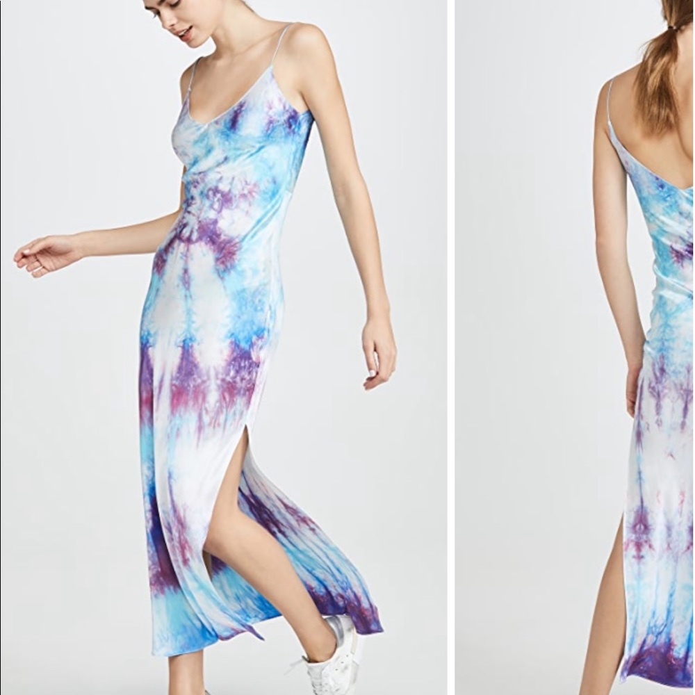 Dannijo Silk Tie Dye Slip Dress